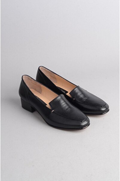 SEÇ KUNDURA اختيار 508 جلد طبيعي - إنتاج خاص حذاء نسائي بكعب أسود (ارتفاع الك...