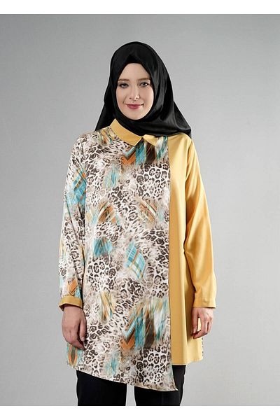 TRENDTESETTÜR Γυναικείο Πράσινο (MINT) T 4918 Silky Crep Hijab Tunic