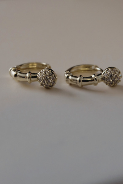 ayışığı Xuping Hoop Jewelled Earrings