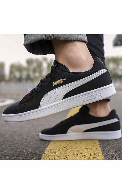 Puma Smash Buck Unisex Casual αθλητικά παπούτσια 36516023 rs Μαύρο-μπιζ