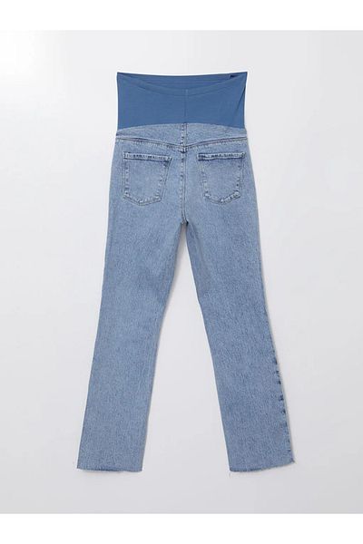 LC Waikiki Lcwaikiki Maternity Indigo Abdominal Panel Straight Fit Maternity Jean Pants