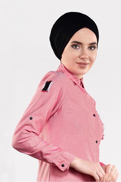 TRENDTESETTÜR Woman's Red (A. RED) Sequin and Tassel Detailed Tunic 4829