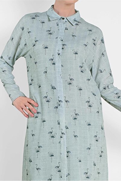 TRENDTESETTÜR Жіноча туніка з синім (AQUA) візерунком 4492-4