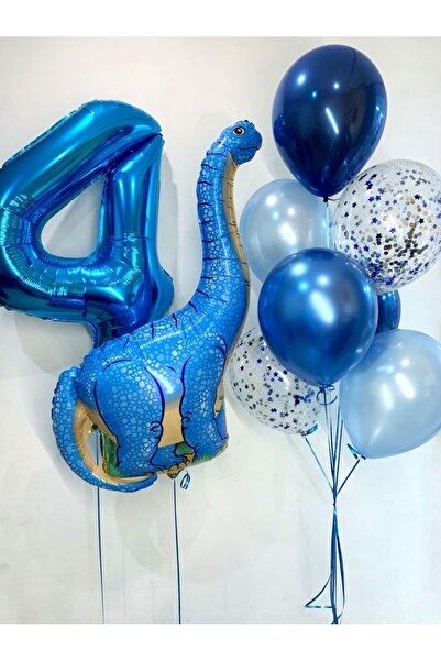 renk party بالون معدني أزرق فاتح - 12 بوصة، 10 قطع