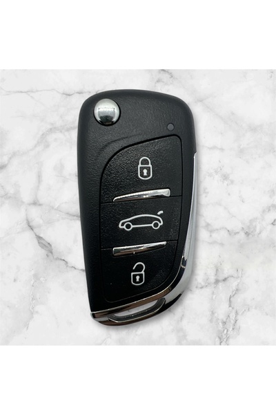 LUXE AKSESUAR Peugeot Tip KD și carcasă pentru telecomandă Smart Switch cu 3 ...