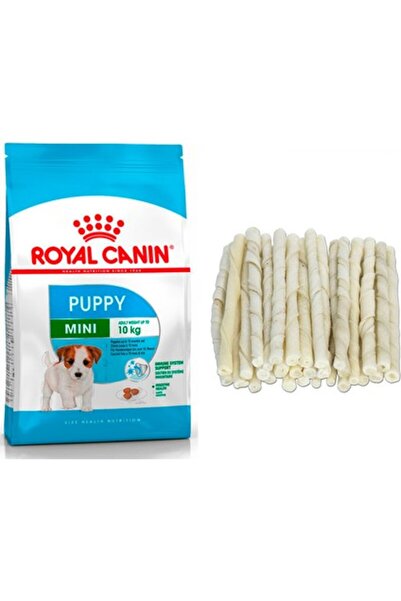 Royal Canin Mini Puppy 2 kg Köpek Maması + 10'lu Sütlü Burgu Köpek Kemiği