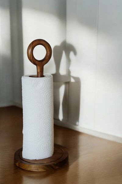 Mirilliahome Acacia Wood Paper Towel Holder