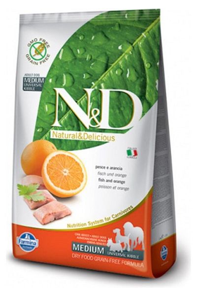 N&D Ocean Fish Orange Grain Free Adult Dog Food 12 kg
