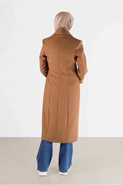 Alvina Belted K Double-Breasted Collar Coat 90285