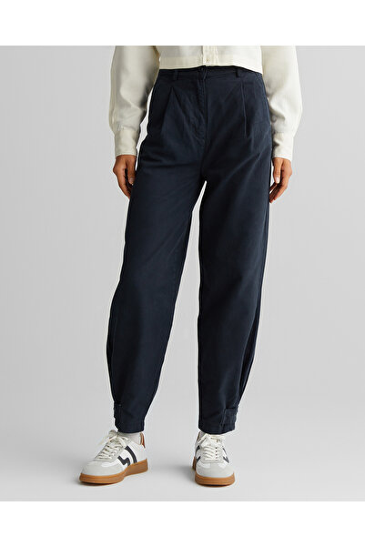 Gant Kadın Siyah Tapered Fit Pantolon