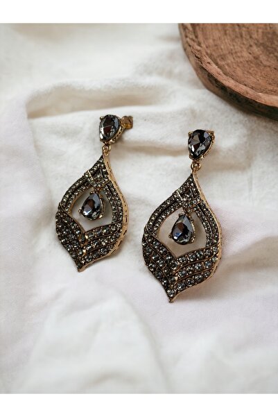 FAYRA ACCESSORIES Kristal Taşlı Elmas Montür Küpe