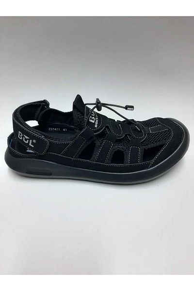 Bulldozer Genuine Leather Black Color Summer Men Sandals