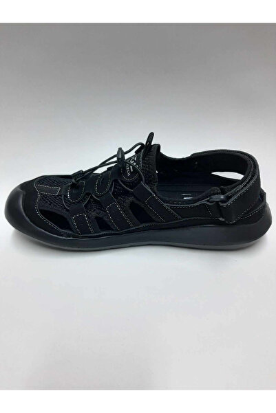 Bulldozer Genuine Leather Black Color Summer Men Sandals