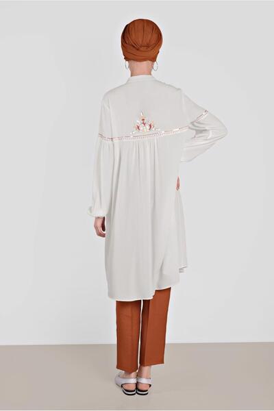 TRENDTESETTÜR Women's Brown (TILE) Pleated Buttoned Trousers 7586