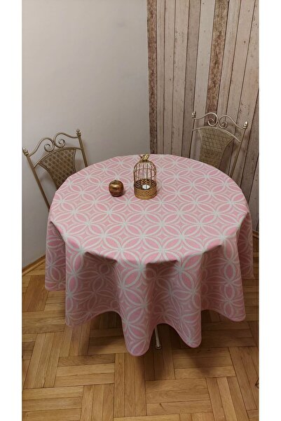 gonk Round, Wrought Iron Pattern,Duck (Liquid Protective,Stain-Protective) Fabric,Tablecloth
