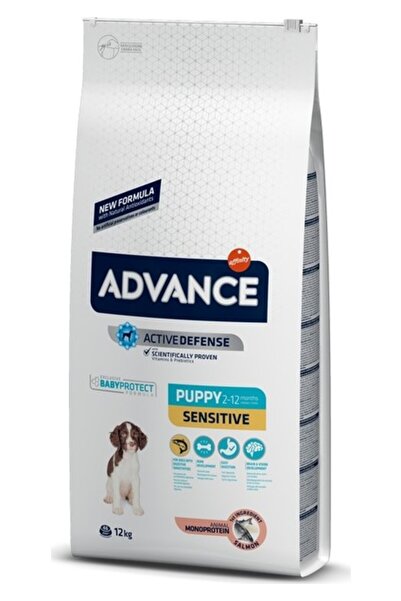 Advance Puppy Sensitive Somonlu Yavru Köpek Maması 12 Kg