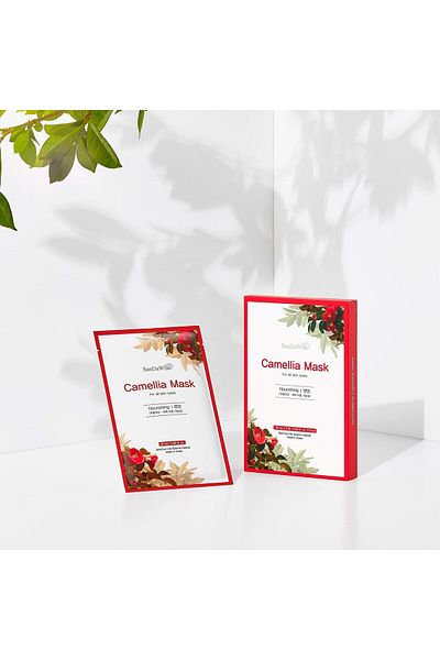 SANDAWHA Camellia Mask Nourishing 1 Piece Japanese Camellia Extract Based Nourishing Face Mask