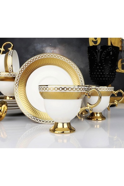 Kosova Evimsahane Gemma Ayaklı Kahve Fincan Takımı