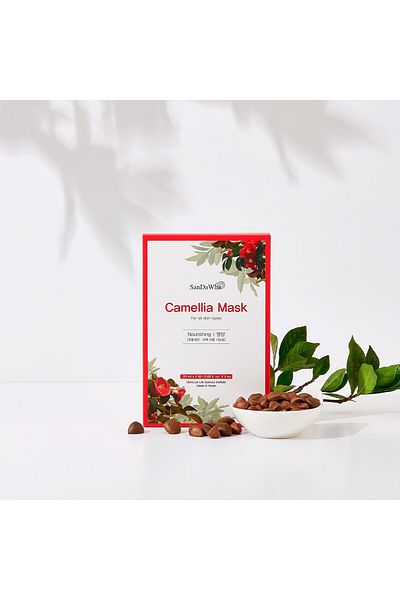 SANDAWHA Camellia Mask Nourishing 1 Piece Japanese Camellia Extract Based Nourishing Face Mask