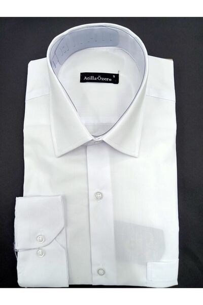 ATİLLA ÖZER Κλασικό χαλαρό ύφασμα με μακρυμάνικη τσέπη που μπορεί να σιδερώσει εποχιακά