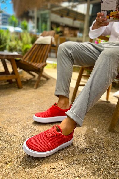 Chekich Kömen Ch173 Kbt Velluto Men's Shoes Red