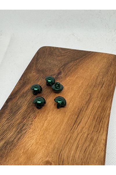 BALIM ÖRGÜ EVİ Emerald Green 5 Pieces Imported Paint Pearlescent Pearl Button