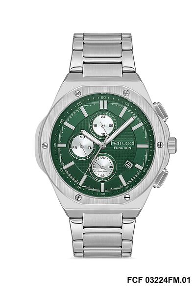 Ferrucci Ferrucci̇ Fcf 03224Fm.01 Steel Cord Men's Wristwatch