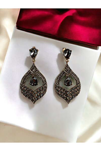 FAYRA ACCESSORIES Kristal Taşlı Elmas Montür Küpe