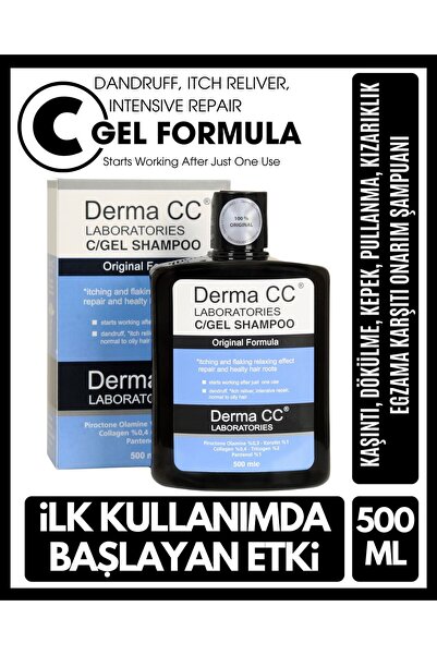 Derma CC LABORATORIES C/gel 500m x 2 Hair Loss and Anti-Redness Shampoo - Dan...