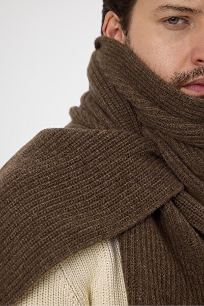 odelon Χοντρό Πλεκτό Ανδρικό Φουλάρι - Μάλλινο Βιζόν