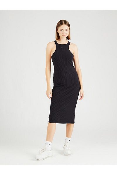 Nike Sportswear Women's Chill Knit Midi Dress Black Women's Dress