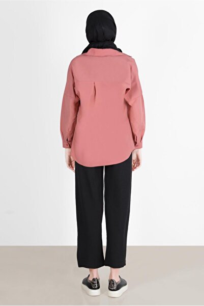 TRENDTESETTÜR Women's Black Elastic Waist Trousers 3521