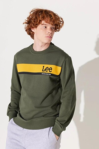 Lee Bisiklet Yaka Erkek Sweatshirt L232501801