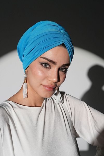 Ambargo Silk Sandy Fabric - Hijab Bonnet, Cotton Combed Cotton Lining and Lycra Fully Padded
