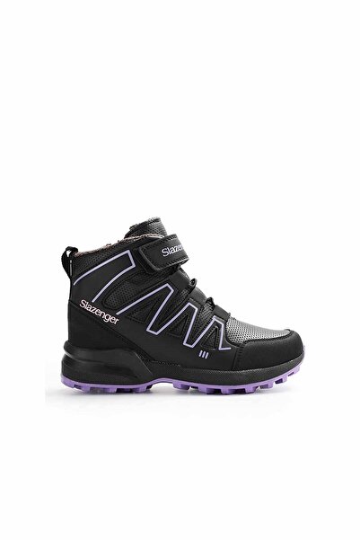 Slazenger Kacey Children's Casual Sneakers Sa21Of004-561Black-Purple