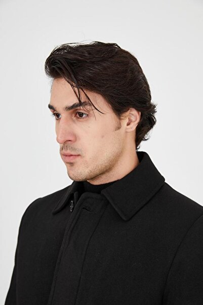 WinnerMan Erkek Regular Diz Üstü Kaşe Kaban