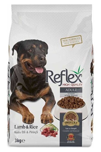 Reflex Kuzu Eti Ve Pirinçli Yetişkin Köpek Maması 3kg