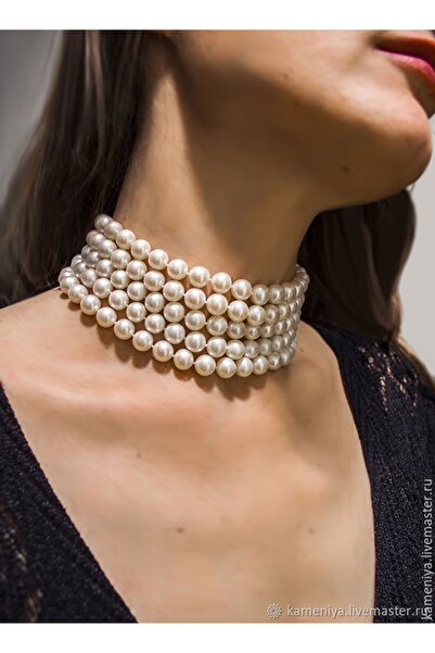 Jerberaa takı 5’li ( çoklu ) iri inci kolye