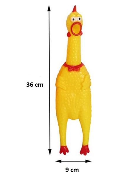 Carino Large 36 cm Leaning Chicken Dog Toy