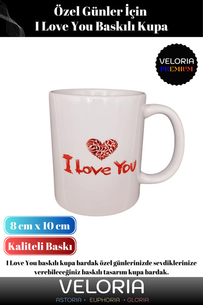 Veloria Premium Sevgiliye Flörte Eşe Arkadaşa Hediye Seni Seviyorum Temalı I ...
