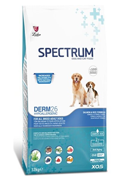 Spectrum Derm 26 Hypo-allergenic Balıklı Yetişkin Köpek Maması 12kg