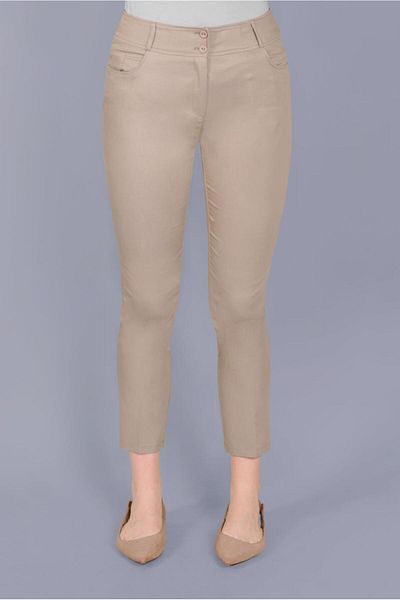 TRENDTESETTÜR Γυναικείο καφέ (CAMEL) Skinny Leg Παντελόνι 70090