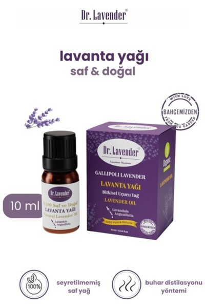 Dr.Lavender Gelibolu Kavakköy Lavantası Saf Doğal Lavanta Yağı Buhurdanlık Ya...