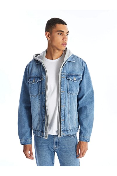 LC Waikiki LCW Jeans Indigo Стандартний крій Чоловіча джинсова куртка