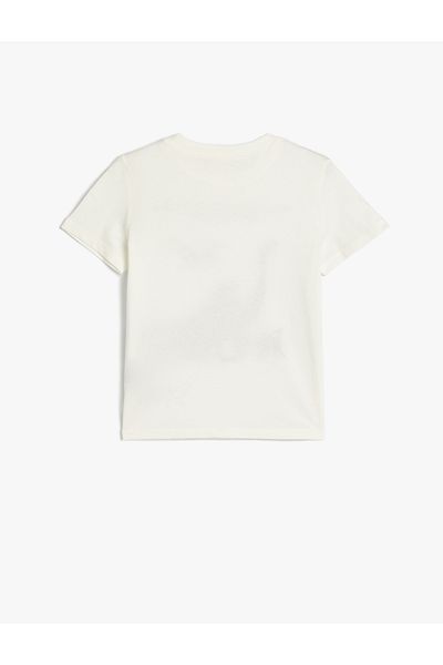 Koton Beige Basic T-Shirt