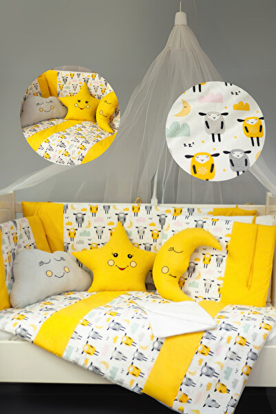 Kista Baby Bebek Uyku Seti Nevresim Takımı 80x140 Zuzu Sarı