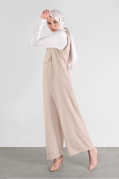 TRENDTESETTÜR Γυναικείο Μπεζ (A.BEIGE) Κουμπωτό Gilet 41118