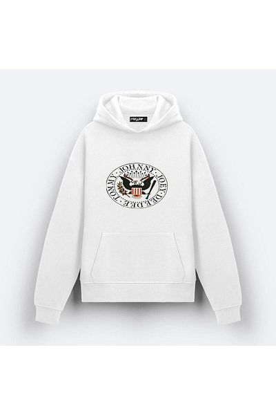 exans Ramones Coverki12 Design Printed Hooded Sweatshirt