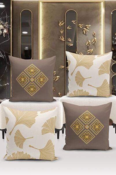 Bertille Home سلسلة رمضان - طقم غطاء وسادة رمي مطبوع رقميًا على الوجهين مكون ...