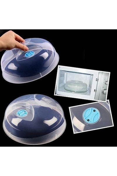 İndiriminVar 2 Pieces of Microwave Plastic Oven Protection Cover - Anti-Splash